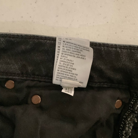 American Eagle Slim Fit Airflex+ Denim Jeans Distressed Black Men’s Size 30x32 - Picture 9 of 16